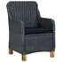  Set mobilier exterior cu perne, 9 piese, gri închis, poliratan