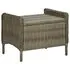  Set mobilier de exterior cu perne, 9 piese, maro, poliratan