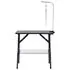  Masă pentru îngrijirea câinilor reglabilă, cu 1 lesă și coș
