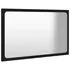  Set mobilier de baie, 2 piese, negru, PAL