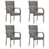  Set mobilier de grădină, 5 piese, gri