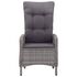  Set mobilier de grădină, 9 piese, gri