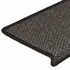  Covorașe scări autoadezive, 15 buc. antracit 65x21x4 cm sisal