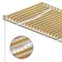  Copertină retractabilă manual cu LED, galben și alb, 300x250 cm