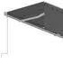  Copertină retractbilă manual cu stor, antracit, 4x3 m