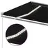 Copertină retractabilă manual cu LED, antracit, 600x350 cm
