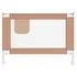  Balustradă de protecție pat copii, gri taupe, 90x25 cm, textil
