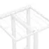  Suport pentru flori cu 4 nivele, alb, 43x22x76 cm, metal