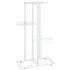  Suport pentru flori cu 4 nivele, alb, 43x22x76 cm, metal