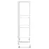  Suport pentru flori cu 4 nivele, alb, 43x22x76 cm, metal