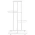 Suport pentru flori cu 4 nivele, alb, 43x22x76 cm, metal