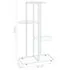  Suport pentru flori cu 4 nivele, alb, 43x22x76 cm, metal