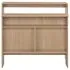  Masă de bar cu 2 blaturi, stejar, 130x40x120 cm