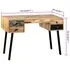  Birou Lemn masiv de tec reciclat 110x50x76 cm