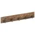  Cuier de hol cu 5 cârlige, 100x2,5x15 cm, lemn masiv reciclat