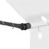  Copertină retractabilă manual cu LED, crem, 100 cm