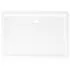  Cădiță de duș dreptunghiulară din ABS, alb, 80x110 cm