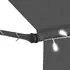  Copertină retractabilă manual cu LED, antracit, 100 cm