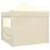 41464  Cream Foldable Tent 3 x 3 m with 4 Walls