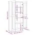  Bibliotecă, gri beton, 82,5 x 30,5 x 185,5 cm, lemn prelucrat