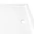  Cădiță de duș dreptunghiulară din ABS, alb, 80x110 cm