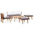  Set mobilier de grădină, 6 piese, lemn masiv de acacia