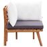  Set mobilier de grădină, 6 piese, lemn masiv de acacia