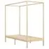  Cadru pat cu baldachin, 100x200 cm, lemn masiv de pin