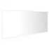  Oglindă de baie cu LED, alb, 100x8,5x37 cm, acril