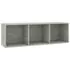  Bibliotecă/Dulap TV, gri beton, 36x30x114 cm, lemn prelucrat