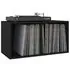  Cutie de depozitare viniluri, negru, 71x34x36 cm, lemn compozit