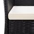  Set mobilier de exterior, 9 piese negru, poliratan, lemn acacia