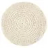  Taburet puf macrame lucrat manual, 45 x 30 cm, bumbac