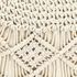  Taburet puf macrame lucrat manual, 45 x 30 cm, bumbac