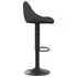  Scaun de bar, negru, catifea