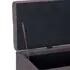  Bancă cu compartiment de depozitare gri taupe 116 cm, poliester