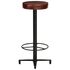  Scaune de bar, 2 buc., 76 cm, piele naturală