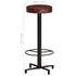  Scaune de bar, 2 buc., 76 cm, piele naturală