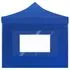  Cort de petrecere pliabil cu pereți, albastru, 6x3 m, aluminiu