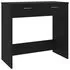  Birou, negru, 80x40x75 cm, lemn prelucrat