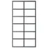  Ușă glisantă, negru, 102x205 cm, sticlă ESG și aluminiu