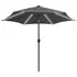  Umbrelă de soare cu LED-uri, stâlp aluminiu, antracit, 300 cm