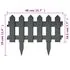  Borduri de gazon, 25 buc., antracit, 10 m, PP