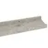  Rafturi de perete, 2 buc., gri beton, 80x9x3 cm