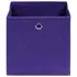  Cutii de depozitare 4 buc. violet, 28x28x28 cm, textil nețesut