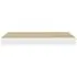  Rafturi perete suspendate 4 buc. alb/stejar 50x23x3,8cm MDF