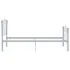  Cadru de pat, cu model de fotbal, gri, 90 x 200 cm, metal