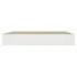  Rafturi perete suspendate 2 buc. alb/stejar 23x23,5x3,8 cm MDF