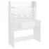  Masă de machiaj cu lumini LED, alb, 100x40x135 cm, MDF