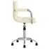  Scaun de birou pivotant, crem, material textil